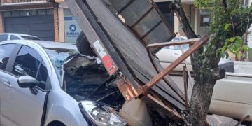 Choque en cadena dejó cuatro vehículos dañados en Posadas