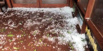 Un fuerte temporal con granizo generó destrozos en el Parque Provincial del Moconá