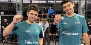 El misionero Leo Augsburger y Renzo Beccaluva se consagraron campeones del Elevia Padel Tour