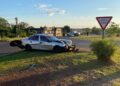 Colisión entre dos autos en una rotonda de Posasas dejó a un hombre y a un bebé lesionados