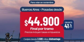 Desde noviembre, Posadas tendrá una nueva conexión aérea directa con Buenos Aires