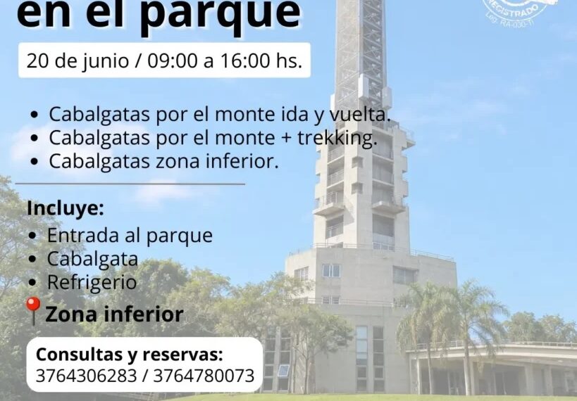 Turismo: el Parque Temático de la Cruz invita a vivir una jornada de cabalgatas