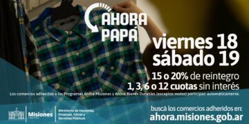 Este fin de semana entra en vigencia el “Ahora papá”