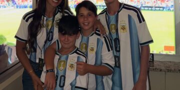 El posteo familiar de Antonela tras el triplete de Messi en la goleada de la Selección Argentina