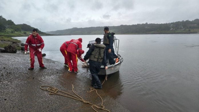 Hallan un cadáver con un disparo en la cabeza en el río Paraná, cerca del Puente de la Amistad