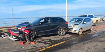 Choque en cadena sobre el Puente Internacional: sin personas lesionadas