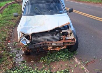 Un raído de yerba cayó de un camión e impactó contra una camioneta en Montecarlo