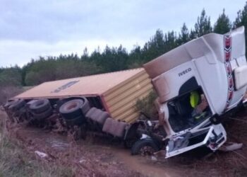 San José: habría intentado esquivar un animal y terminó despistando sobre la Ruta 14