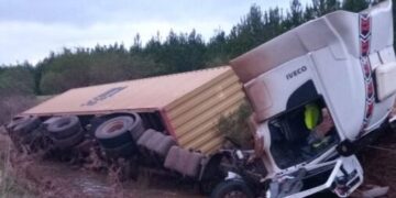 San José: habría intentado esquivar un animal y terminó despistando sobre la Ruta 14
