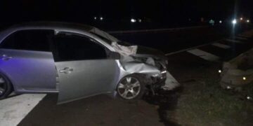 Dos fallecidos tras el despiste de un automóvil sobre la Ruta 12 en Candelaria