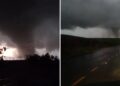 Un tornado causó destrozos en el sur de Brasil a pocos kilómetros de la frontera con Misiones