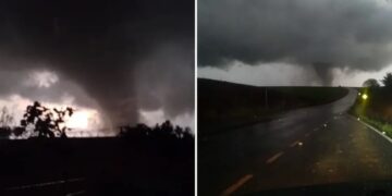 Un tornado causó destrozos en el sur de Brasil a pocos kilómetros de la frontera con Misiones