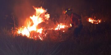 Bomberos combatieron incendios en distintos puntos de la provincia
