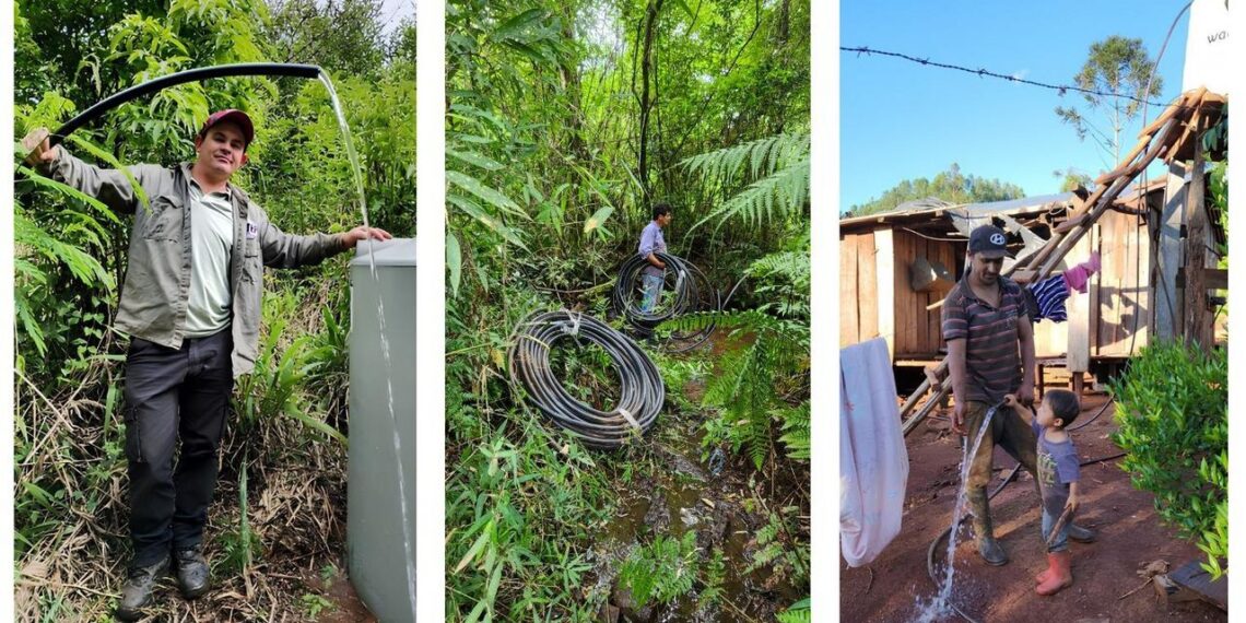 Misiones: familias rurales que participan de proyecto de restauración de la selva mejoran su acceso al agua