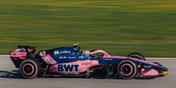Colapinto terminó 11° en la única práctica libre de Gran Bretaña de la F1 en Silverstone