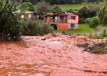 Un fuerte temporal azotó a Río Grande del Sur y dejó decenas de evacuados en más de cuarenta municipios