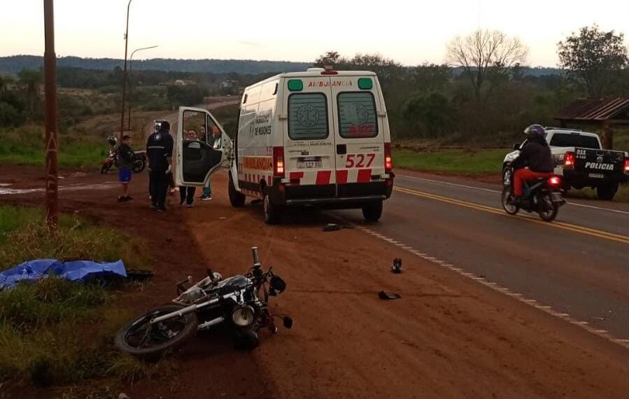 San José: motociclista murió tras ser embestido por un camión en la ruta 14