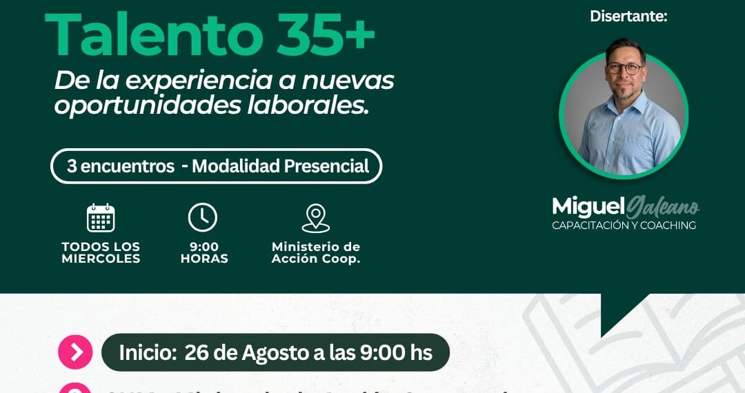 Lanzaron “Generación Puente”, un programa de formación para mayores de 35 años 