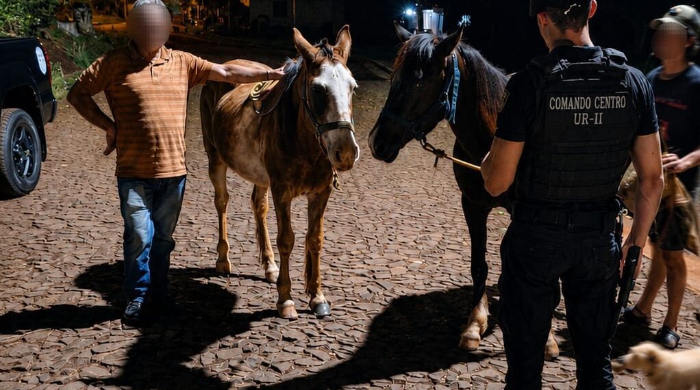 Robaron a “Gaucho” y “Bayo” mientras pastaban, pero una rápida intervención de la Policía permitió recuperarlos