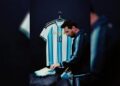 Messi presentó la camiseta especial que usará en su despedida de la Selección argentina