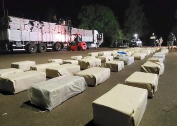San José: incautaron más de 1.500 kilos de marihuana que estaban ocultos en una carga muebles