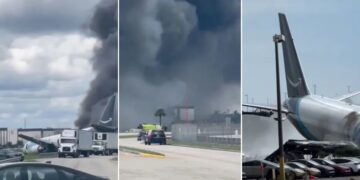 Un avión de carga de Amazon se estrelló y dejó al menos cinco muertos