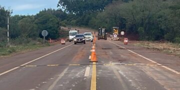 Rehabilitaron el tránsito sobre la Ruta 14 tras finalizar la reparación de la alcantarilla del arroyo Pindapoy Grande