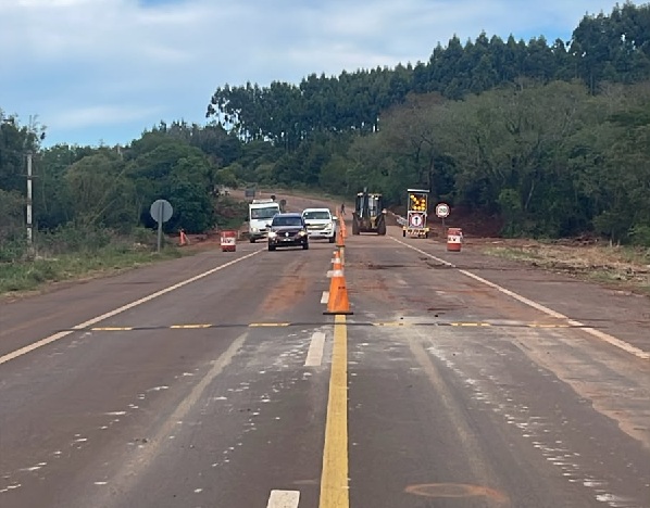 Rehabilitaron el tránsito sobre la Ruta 14 tras finalizar la reparación de la alcantarilla del arroyo Pindapoy Grande