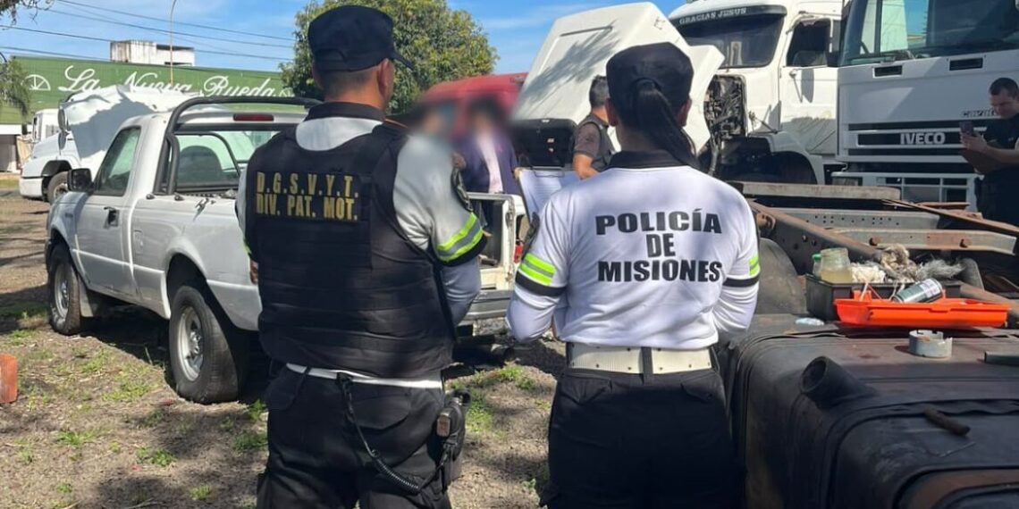Secuestraron dos camiones adulterados en Posadas y detuvieron a un abogado por amenazar a policías