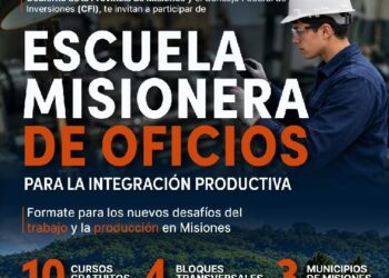 Misiones lanza una escuela de oficios que vincula formación, tecnología y desarrollo productivo