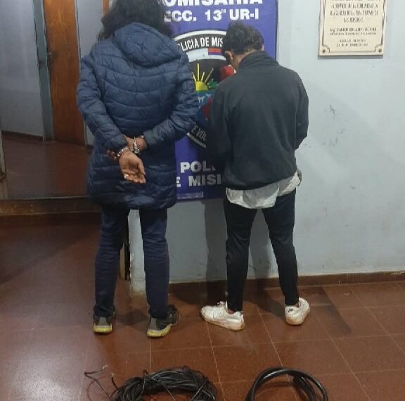Cayeron dos “robacables” en Posadas con rollos de cables y herramientas: ya son 15 los detenidos en las últimas semanas
